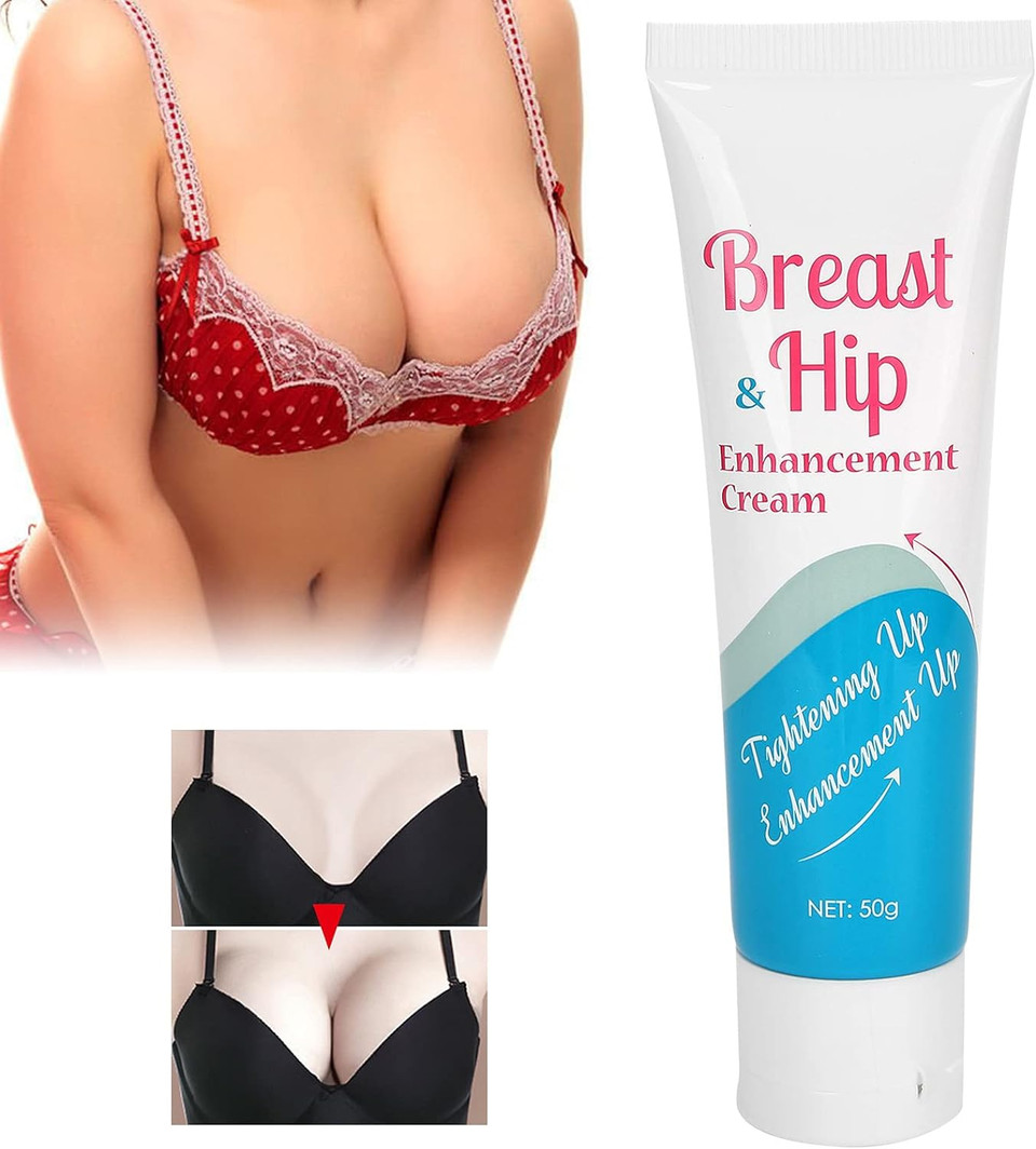 Breast Enhancement Cream With Pueraria & Safflower Extract, Firm & Enlarge, Improve Dry Breasts For Perfect Body, 50G
