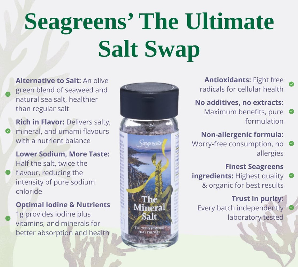 Seagreens, Seaweed & Sea Salt, The Mineral Salt (75g)