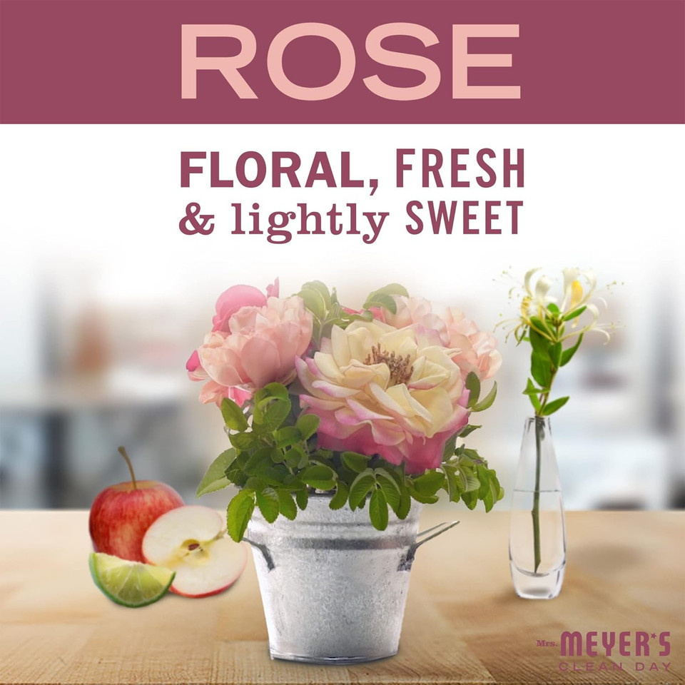 Mrs. Meyer'S Room And Air Freshener Spray, Non-Aerosol Spray Bottle Infused With Essential Oils, Limited Edition Rose, 8 Fl. Oz - Pack Of 38 Fl Oz (Pack Of 3)