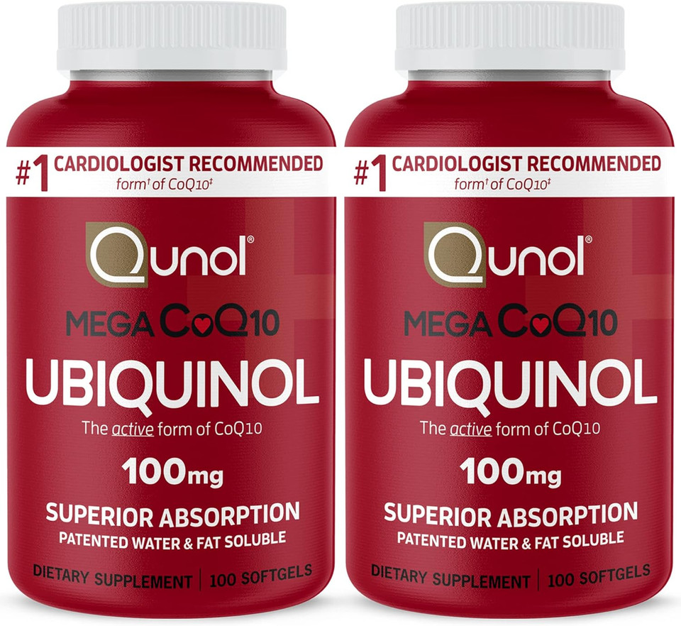 Qunol Mega Ubiquinol Coq10 100Mg Softgels- Superior Absorption - Active Form Of Coenzyme Q10 For Heart Health - 100 Count (Pack Of 2)100 Count (Pack Of 2)