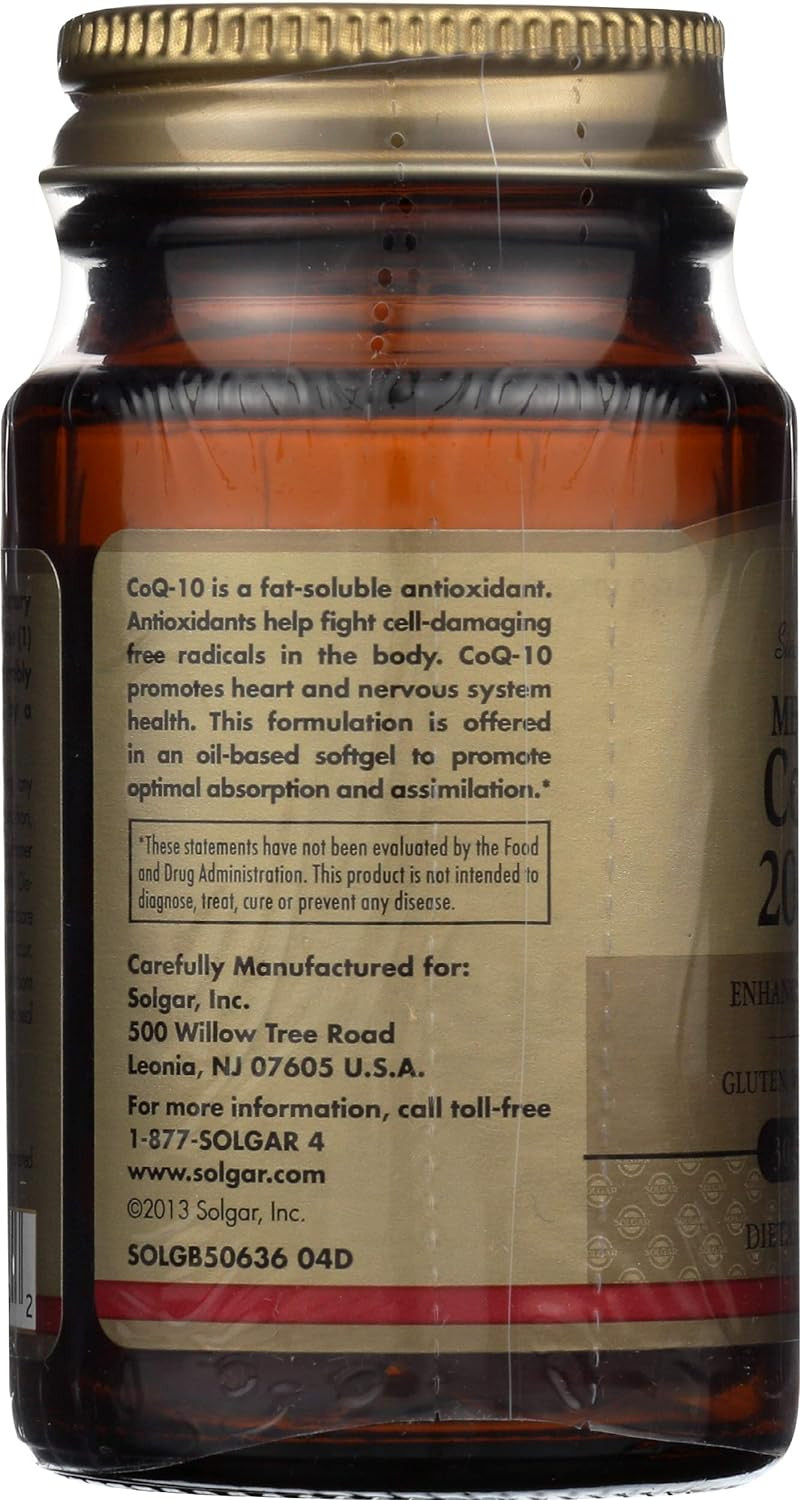 Solgar Megasorb Coq-10-200 Mg - 30 Softgels