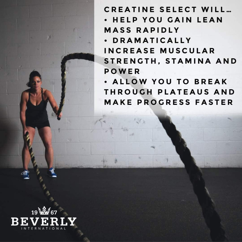 Beverly International Creatine Select With Phosphates, 40 Servings. A Fail-Proof Creatine Monohydrate Formula. Boost Muscle Size, Strength, Endurance And Recovery. For Men And Women. Tastes Like Tang!