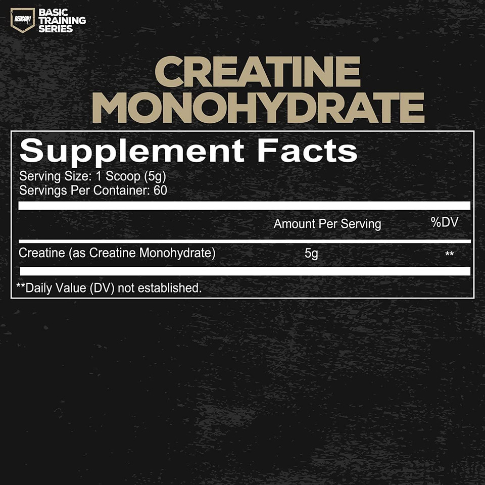 Redcon1 Creatine Monohydrate - Keto Friendly + Vegan Pre & Post Workout Supplement - Creatine Powder To Support Recovery & Athletic Performance (60 Servings)