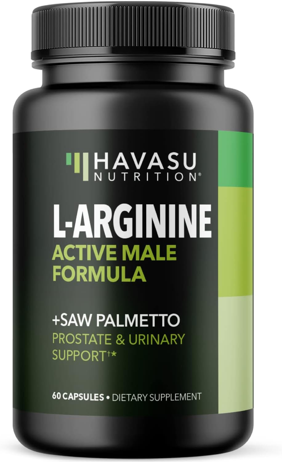 L Arginine Saw Palmetto For Men With S7 Plant-Based Ingredient Blend For Nitric Oxide Boost | Increases Blood Flow And Improves Prostate Support | Active Male Supplement | 60 Vegan Capsules