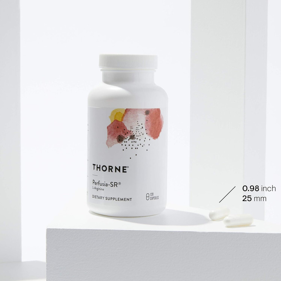 Thorne L-Arginine Sustained Release (Formerly Perfusia-Sr) - Support Heart Function, Nitric Oxide Production, And Optimal Blood Flow - 120 Capsules - 60 Servings