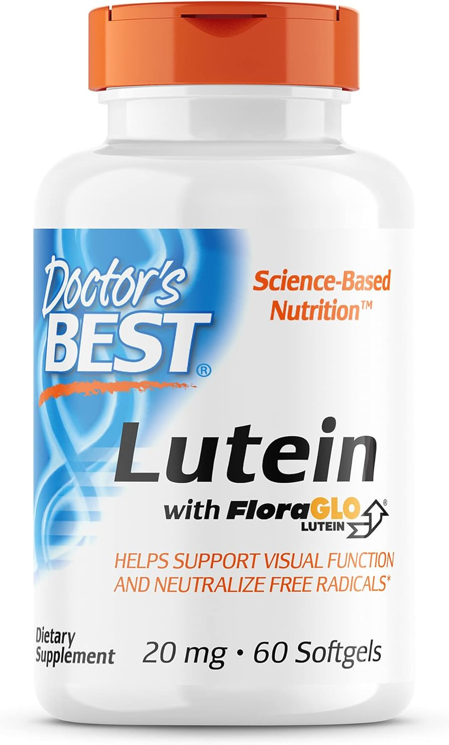 Doctor'S Best Lutein With Floraglo, Gluten Free, Vision Support, 60 Softgels