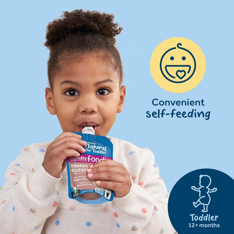 Gerber Baby Food Pouches, Toddler 12+ Months, Apple Sweet Potato, 3.5 Ounce (Pack Of 12) Gerber Baby Food Pouches, Toddler 12+ Months, Apple Sweet Potato, 3.5 Ounce (Pack Of 12)
