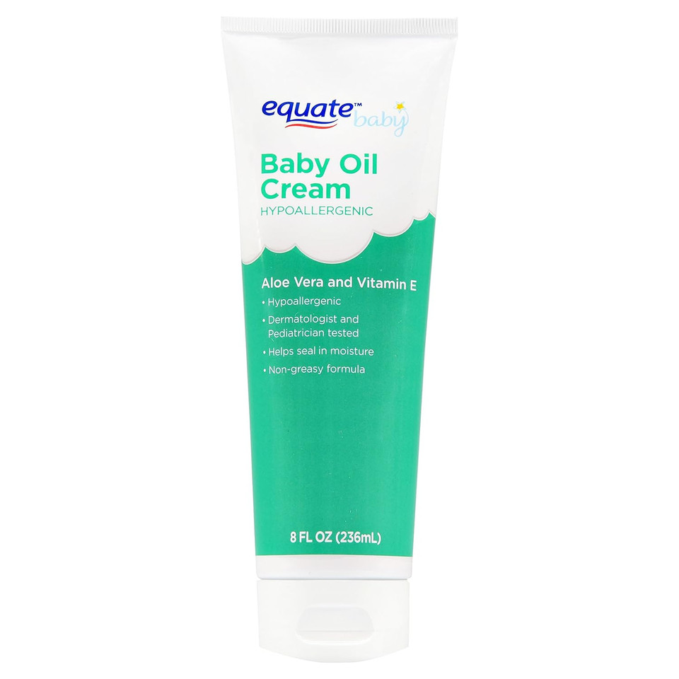 Equate Aloe & Vitamin E Baby Oil Cream 8 Oz (Pack Of 4)8 Fl Oz (Pack Of 4)