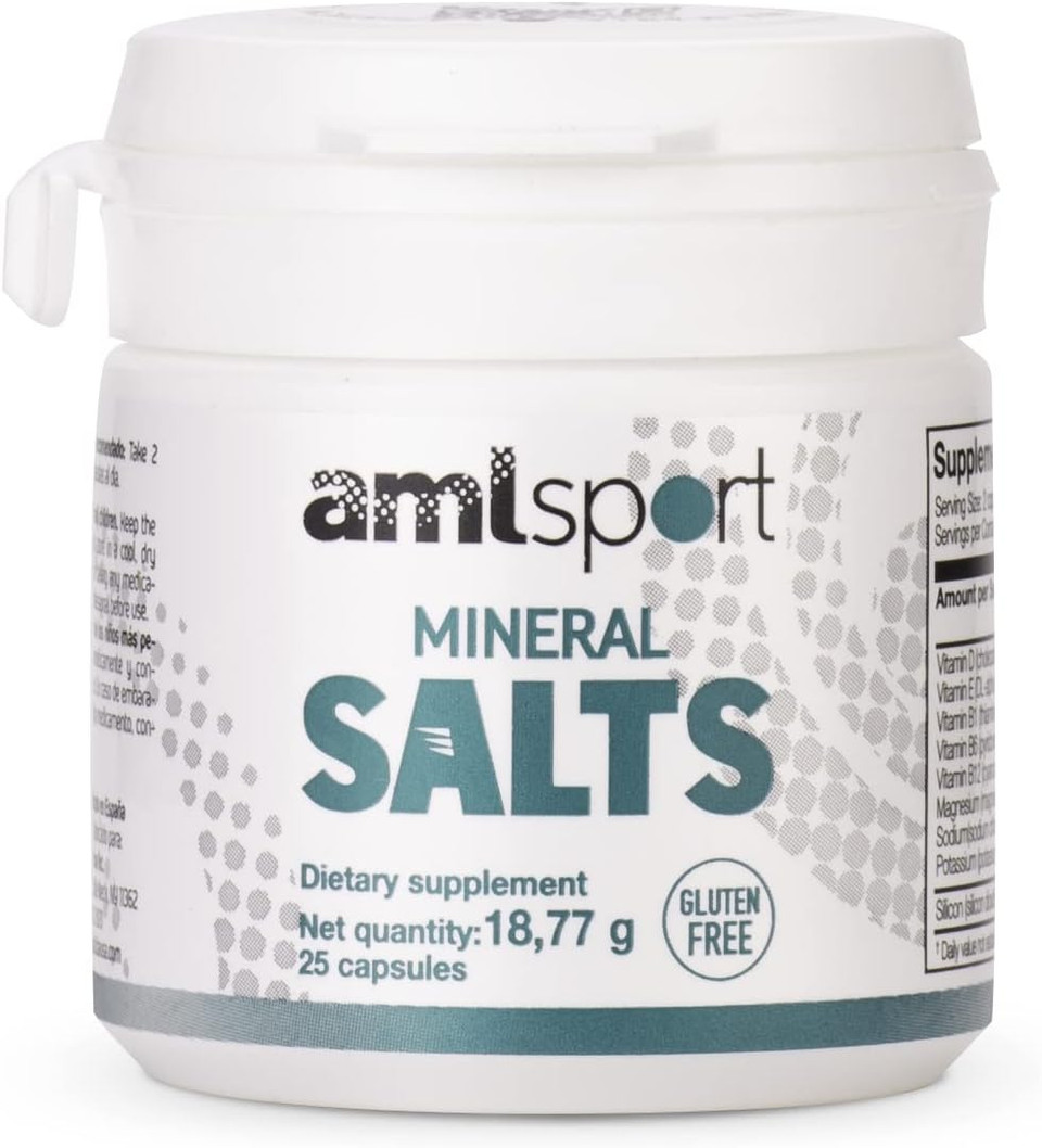Ana Maria Lajusticia Aml Sport - Mineral Salts - 25 Capsules. Hidrate Before, During And After The Physical Activity. Dairy And Gluten Free. Vegan Friendly Ana Maria Lajusticia Aml Sport - Mineral Salts - 25 Capsules. Hidrate Before, During And After The Physical Activity. Dairy And Gluten Free. Vegan Friendly