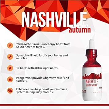 Secrets Of The Tribe Nashville Healthy Tincture, Herbal Extract Supplement For Optimal Human Health (2 Fl Oz, Autumn)Autumn