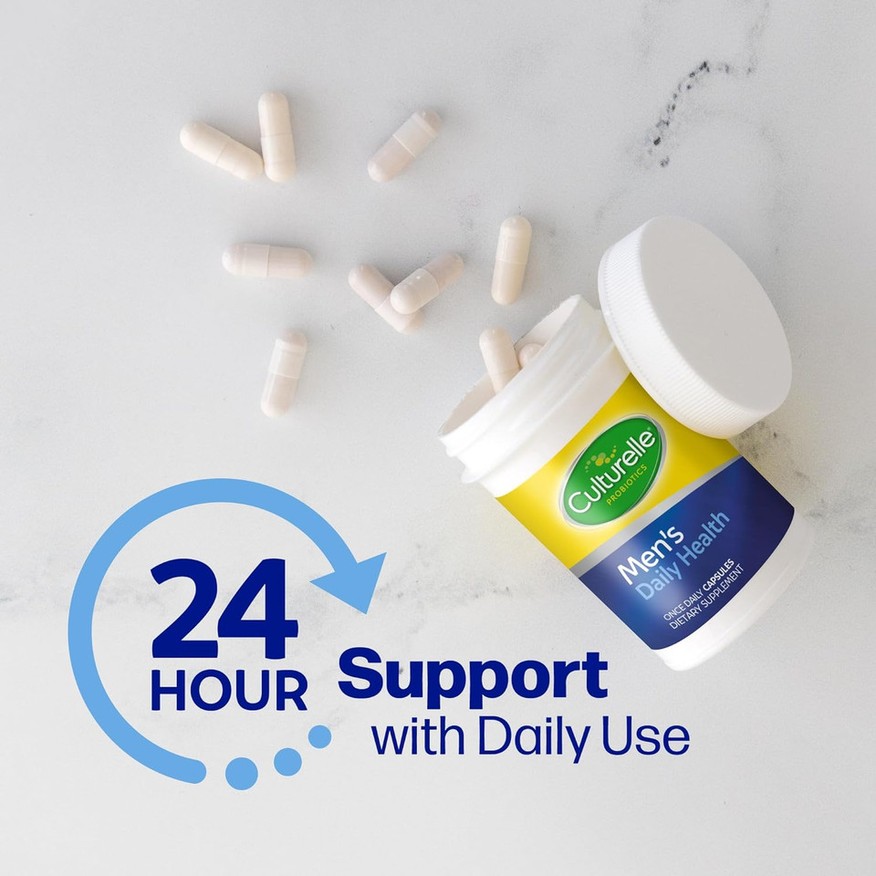 Culturelle Daily Health 8-In-1 Probiotic And Multivitamin For Men - 30 Count - Naturally-Sourced Probiotics For Digestive Health & Immune Support, With Magnesium, Vitamin D3, Vitamin C, Vitamin B12