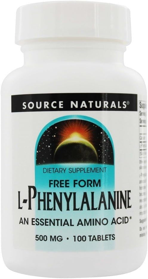 Source Naturals L-Phenylalanine Free Form Essential Amino Acid - 100 Tablets