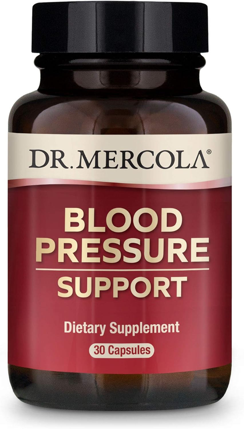 Dr. Mercola, Blood Pressure Support Dietary Supplement, 30 Servings (30 Capsules), Non Gmo, Soy Free, Gluten Free30 Count (Pack Of 1)