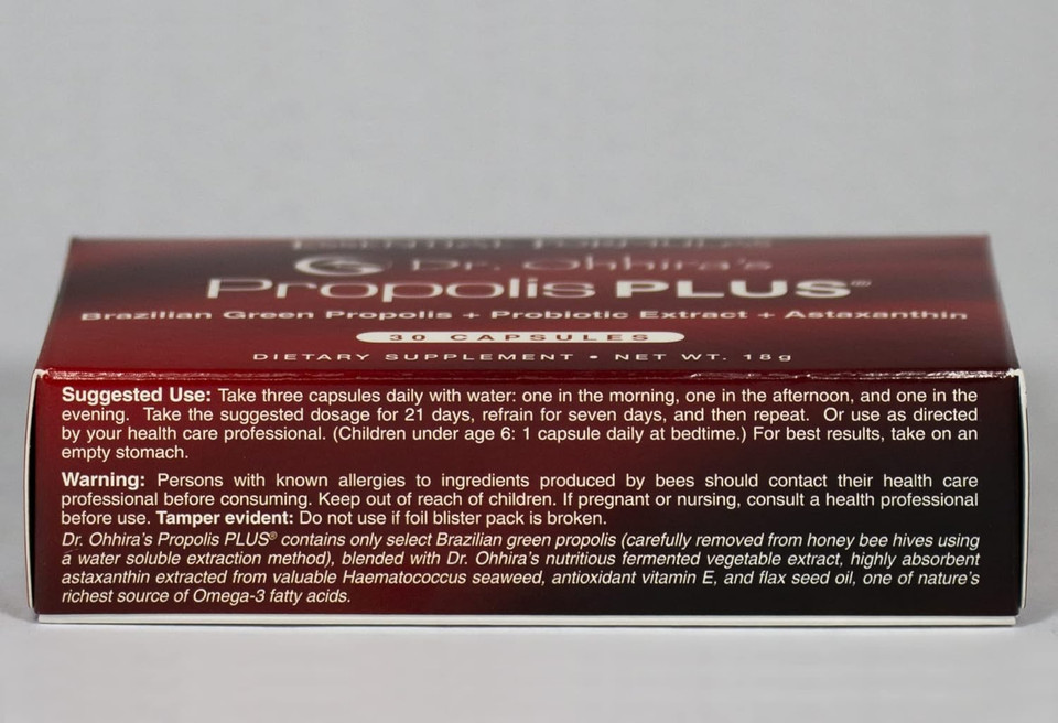 Dr. Ohhira'S Propolis Plus 30 Capsules With Brazilian Green Propolis30 Capsules