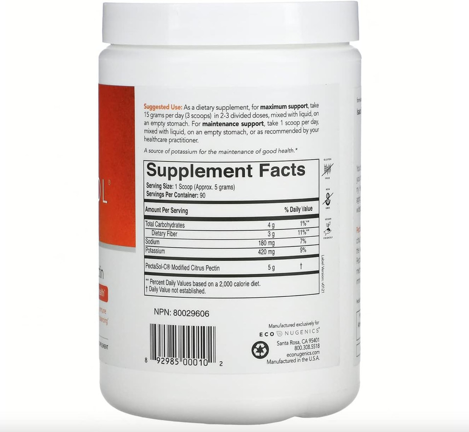 Econugenics Ultimate Cellular Health & Immune Support Pack | Honopure - Magnolia Bark Extract, 30 Capsules | Pectasol-C Modified Citrus Pectin, 454 Grams Bundle