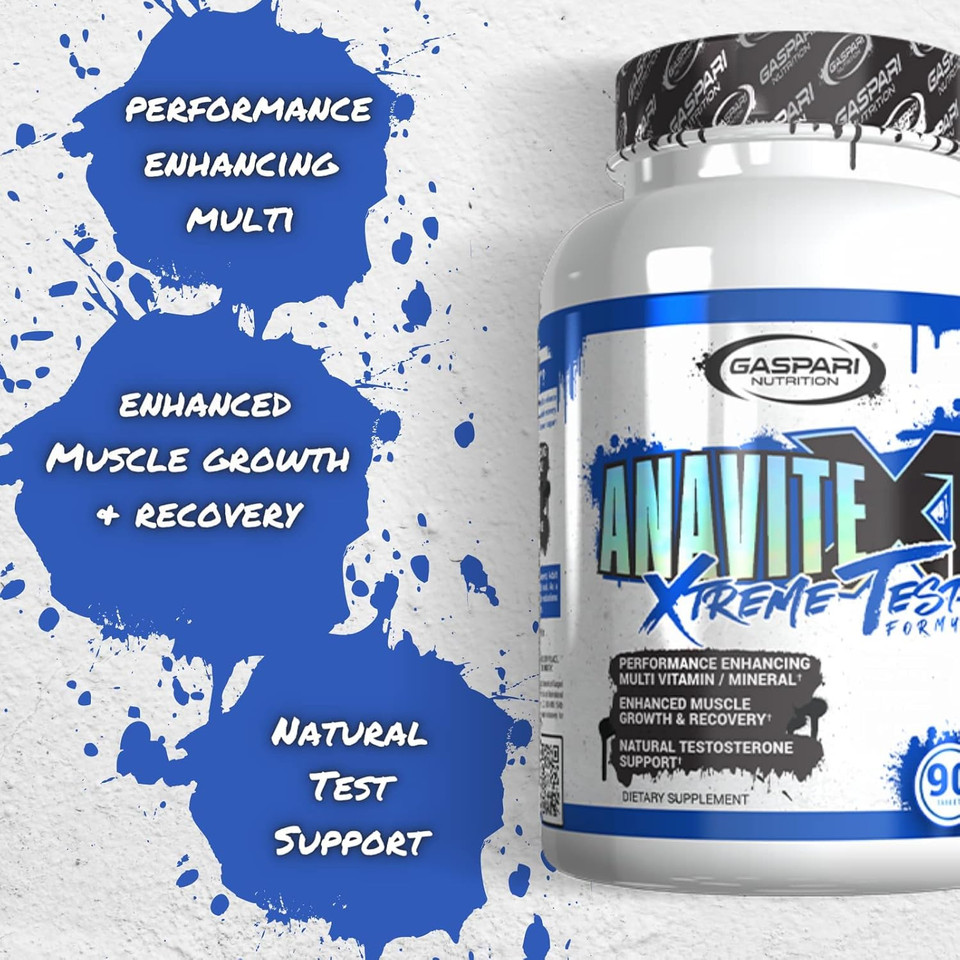 Gaspari Nutrition Anavite Xt: Multivitamin And Mineral Complex For Men, Enhanced Muscle Growth And Recovery, Testosterone Support, 90 Tablets