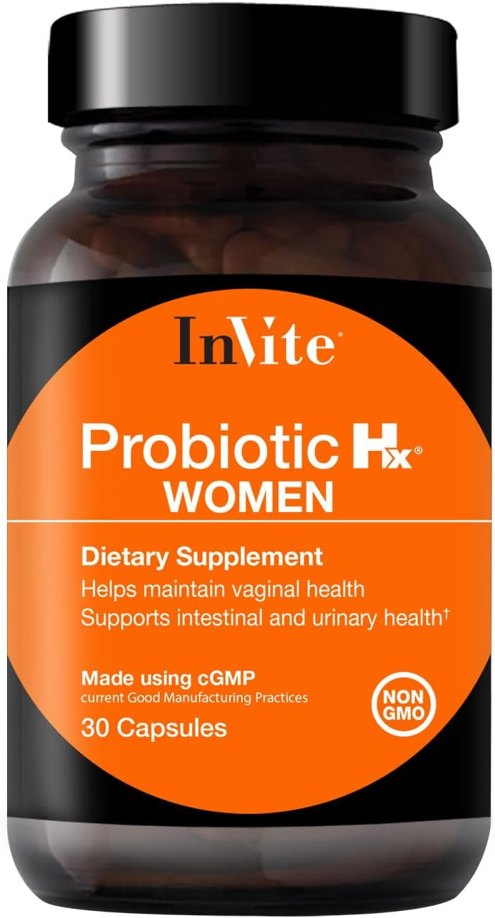 Invite Health Probiotic Hxã¢Â® Women - Supports A Healthy Microbial Balance And Urinary Tract - Vegan, Gluten-Free And Soy-Free Probiotic Supplement - 30 Day Supply