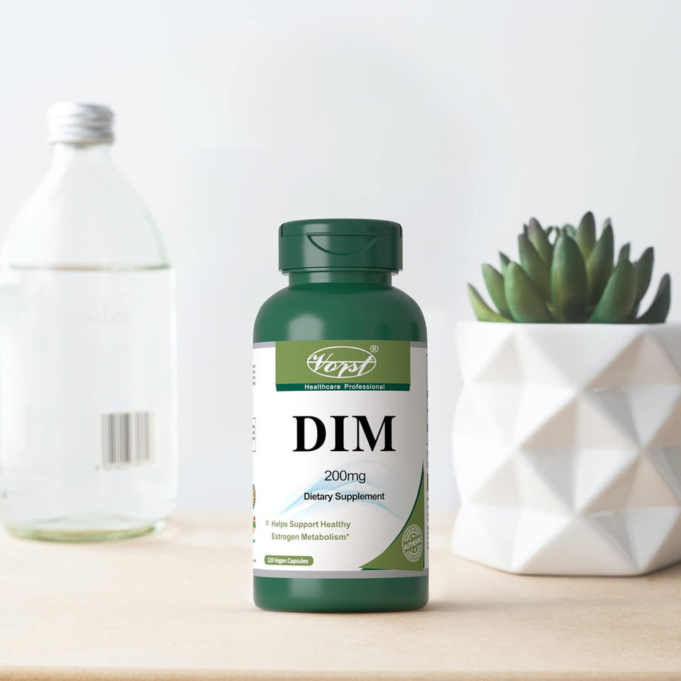 Vorst Dim Supplement 200Mg (Diindolylmethane) 120 Vegan Capsules | Helps Support Healthy Estrogen Metabolism