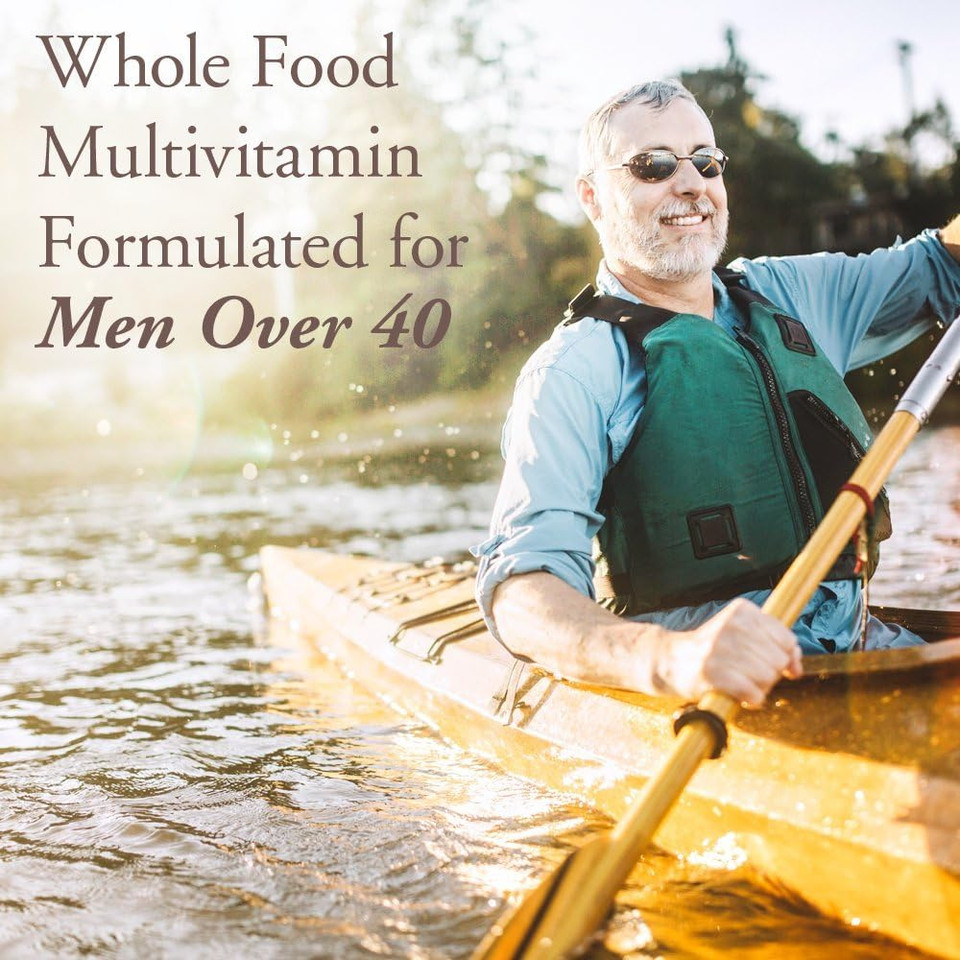 Garden Of Life Organics Whole Food Multivitamin For Men 40+, 60 Tablets, Vegan Mens Multi For Health, Well-Being Certified Organic Whole Food Vitamins, Minerals For Men Over 40, Mens Vitamins60 Count (Pack Of 1)