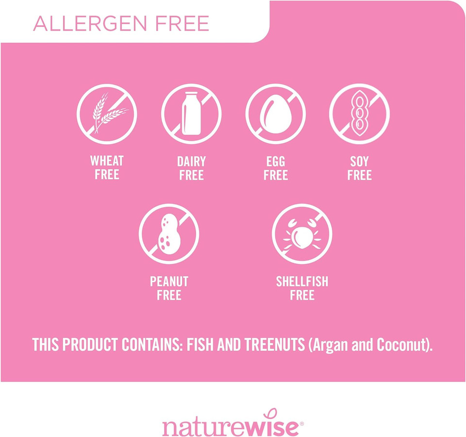 Naturewise Hair, Skin, And Nails Biotin 5,000 Mcg With Hyaluronic Acid And Vitamins A, C, D3, E, B1, B2, B3, B5, B6, B9, B12, Plus Biotin - The Most Comprehensive Blend (150 Softgels)