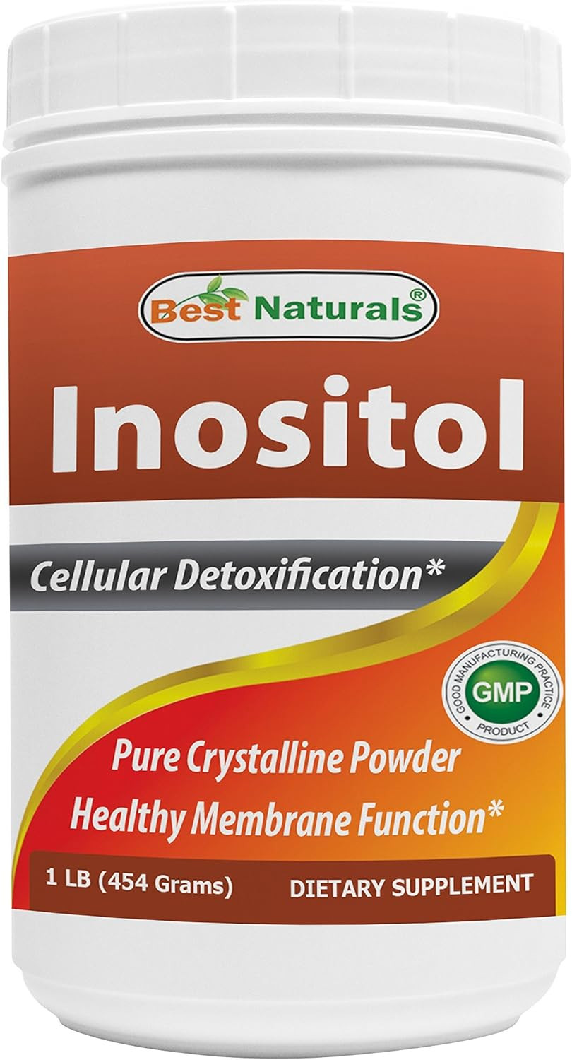 Best Naturals Pure Inositol Powder (Vitamin B8), 1 Lb Supports Healthy Liver Function, Promotes Cellular Detoxification & Supports Membrane Function