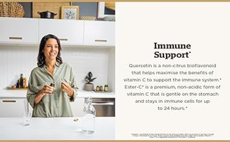 Solgar Quercetin Complex With Ester-C Plus, Unique Synergistic Formulat Immune Health Support, 100 Vegetable Capsules