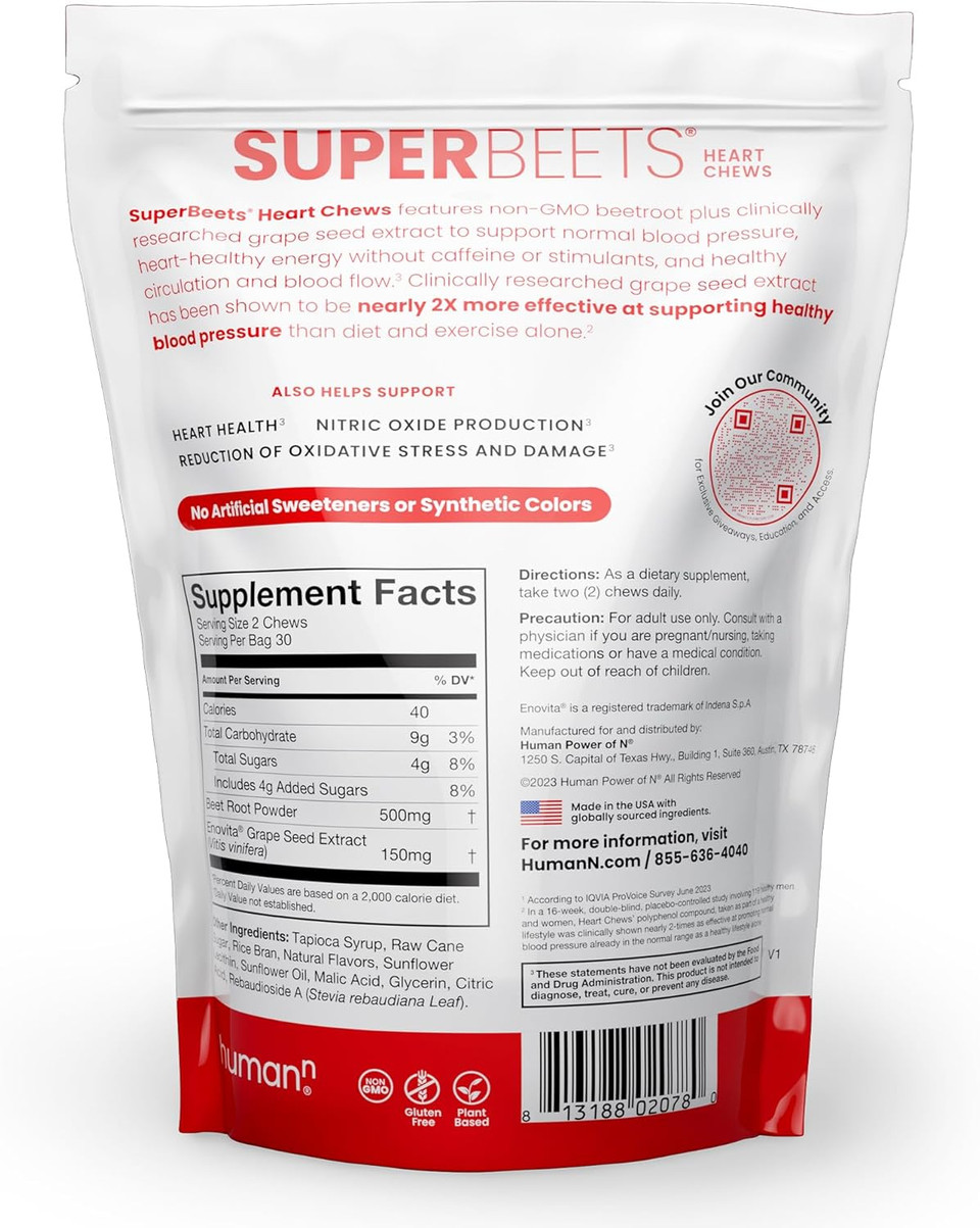 Humann Superbeets Heart Chews & D3 Chews