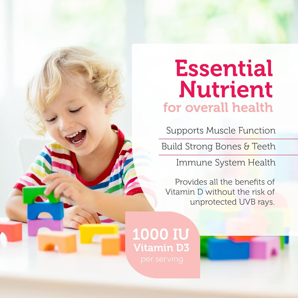 Zahler Junior D3 Vitamins 1000 Iu - Chewable Vitamin D3 For Kids - Vitamin D For Kids To Support Bone, Teeth & Immune Health - Kosher Kids Vitamin D3 Orange Flavor - D3 Vitamins For Kids (250 Count)250 Count (Pack Of 1)