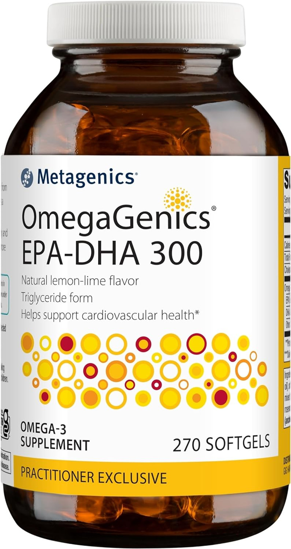 Metagenics OmegaGenics EPA-DHA 300mg - Daily Omega 3 Fish Oil Supplement to Support Cardiovascular, Musculoskeletal and Immune System Health - 270 Softgels