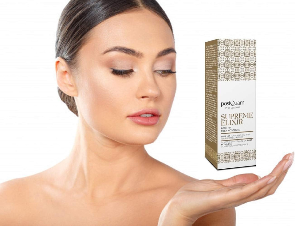Postquam Professional Rosehip Flavoring Oil 100Ml - Rosehip Oil - Spanish Beauty - Help Regenerates And Revitalizes Skin Layers - Helps Photoaging - Fatty Acids - Skin Care - Massage Oil