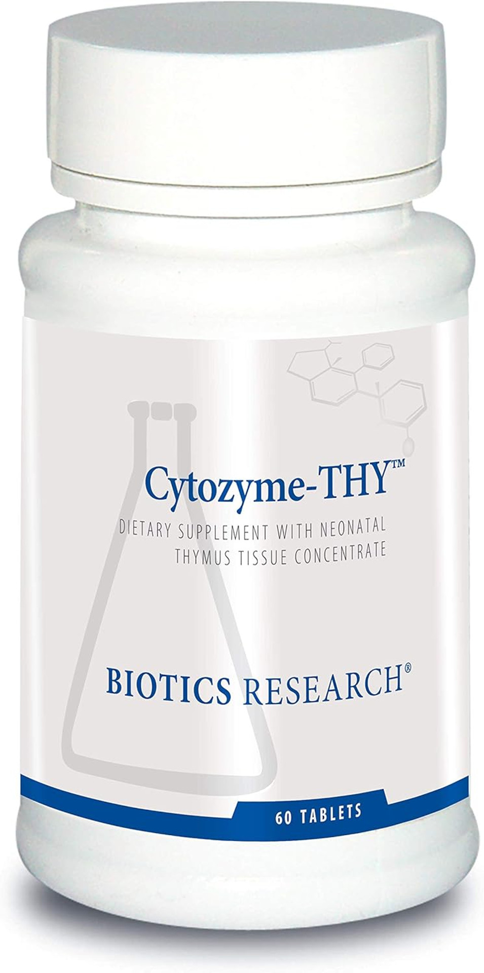 Biotics Research Cytozyme Thy Neonatal Thymus Concentrate. Supports Health Of The Thymus Gland. Healthy Immune Response And Pathway Processes. Supports Immune System 60 Tabs