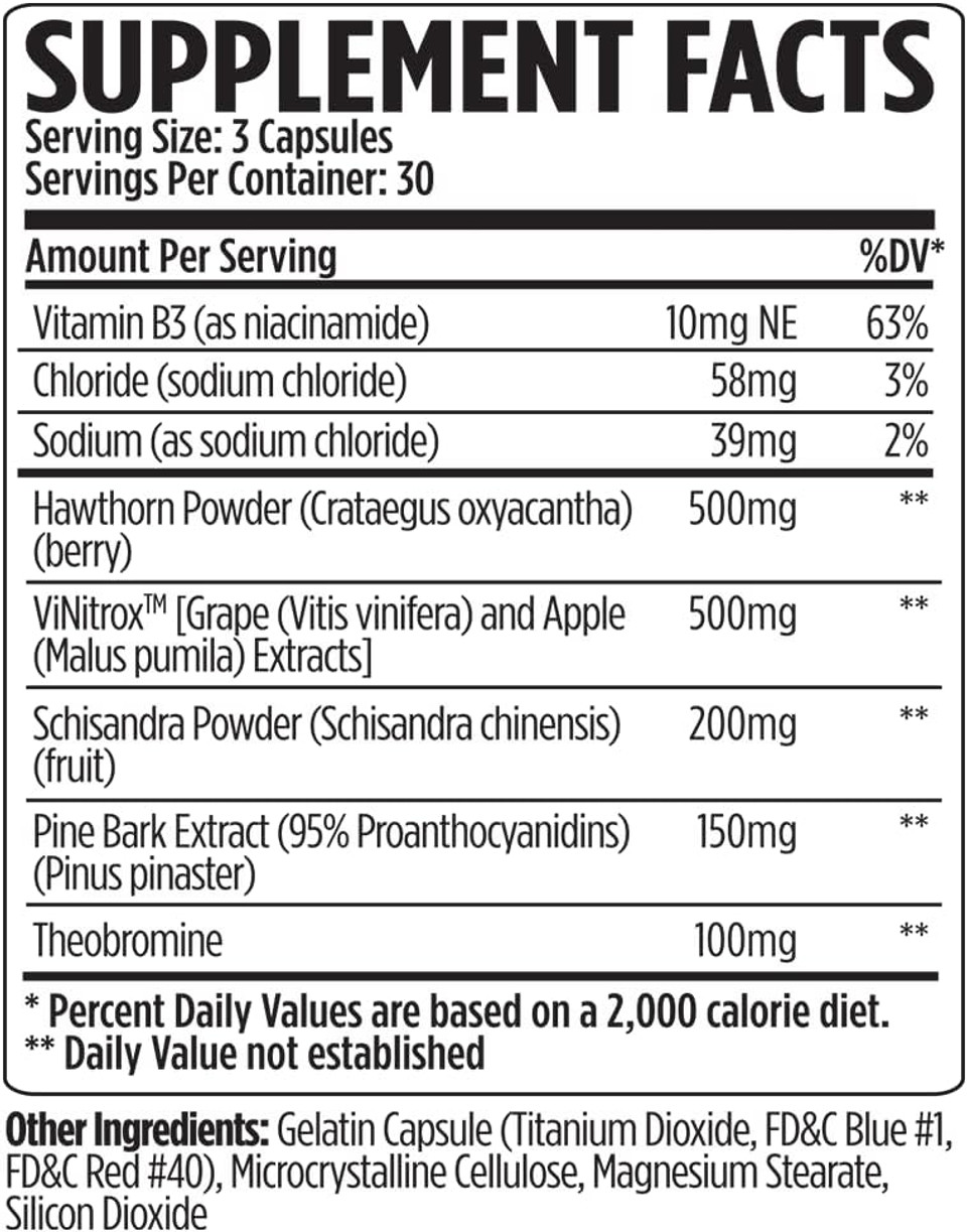 VMI Sports | Vasogen Ultra Nitric Oxide Booster | Stim Free Pre Workout for Strength, Endurance & Muscle Building | Vasodilator and Nitric Oxide Supplement (60 Capsules)