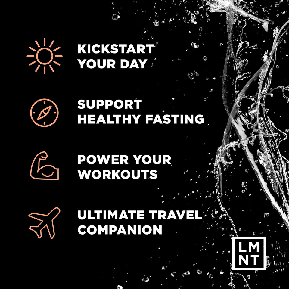 Lmnt Keto Electrolyte Drink Mix | Paleo Hydration Powder | No Sugar, No Artificial Ingredients | Grapefruit Salt | 30 Stick Packs