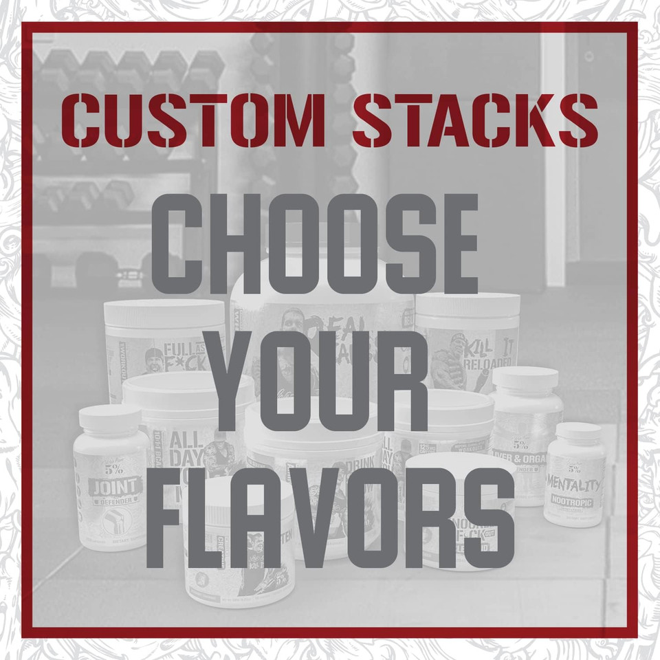 5% Nutrition 2-Stack | Kill It Reloaded + Fasf | Pre-Workout + No Booster Pre (Select Your Flavors)