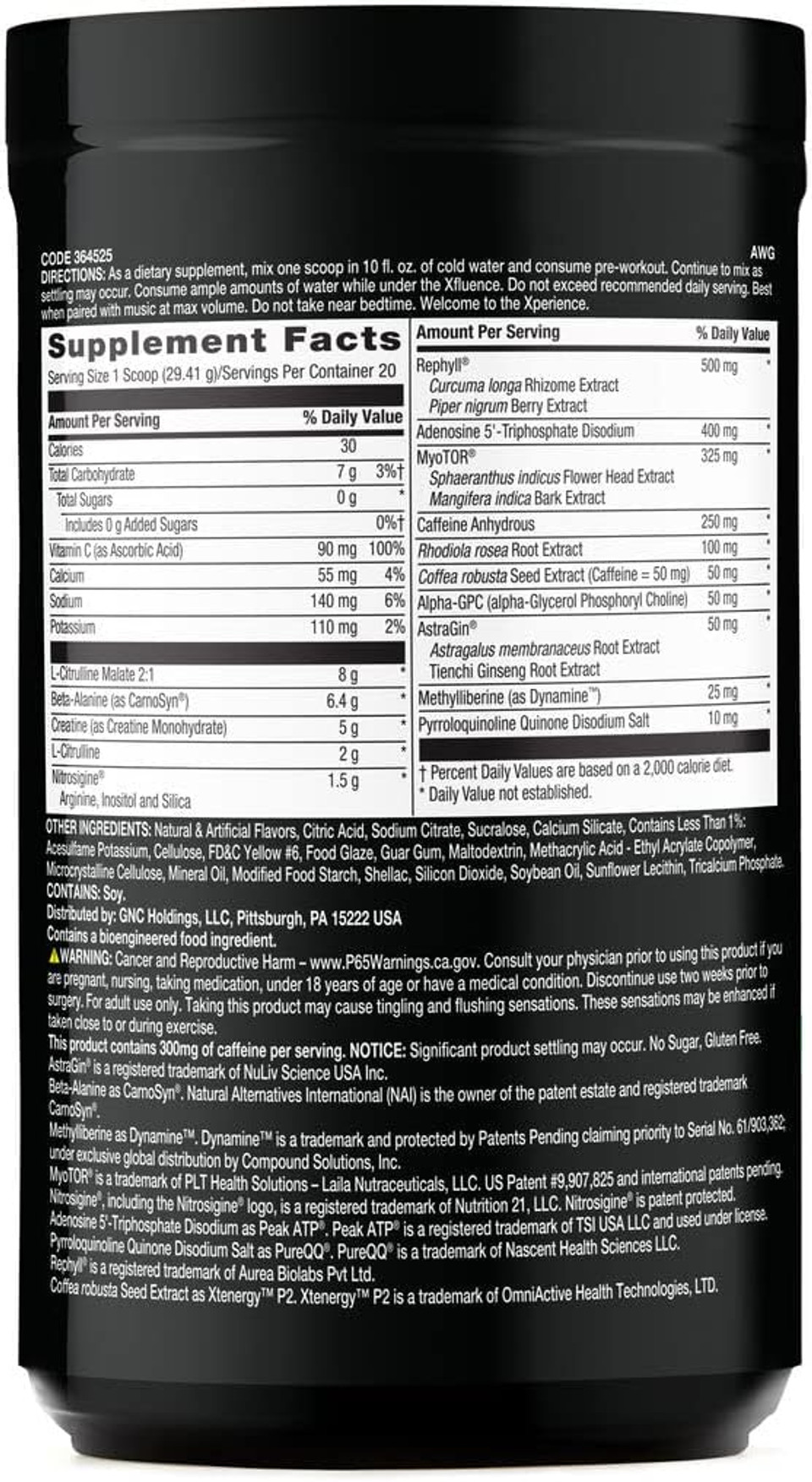 Beyond Raw Concept X | Clinically Dosed Pre-Workout Powder | Contains Caffeine, L-Citrulline, Creatine, And Beta-Alanine | Orange Mango | 20 Servings