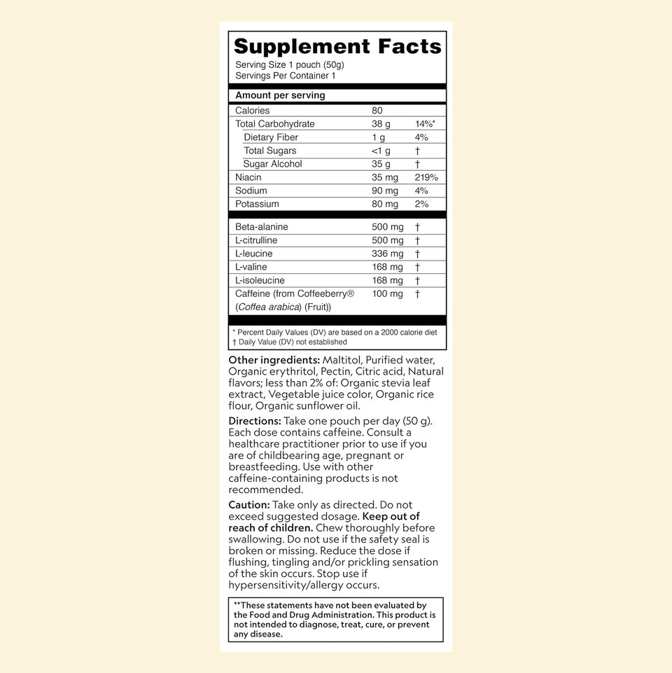 Herbaland Pre-Workout Gummies  Vegan, Low-Sugar, Gluten-Free, Workout Supplement, Athletic Support, Bcaa, Caffeine, Boost Sport Performance  Sour Blue Raspberry Flavor, Box Of 12, Compostable Pouch