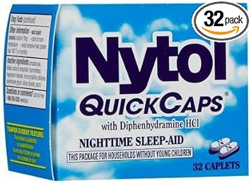 Nytol Sleep Aid Quick Caps-32 Ct. (Quantity Of 4)