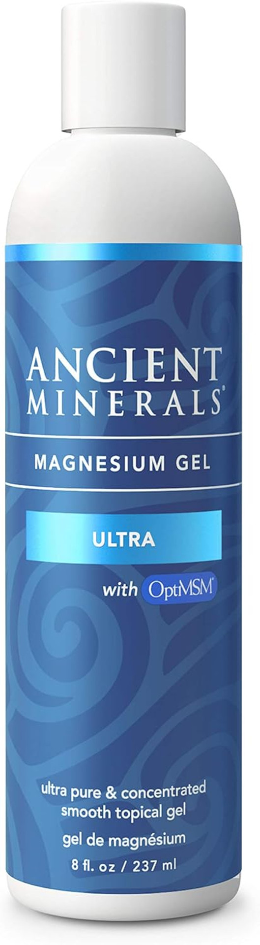 Ancient Minerals Magnesium Gel Ultra With Optimsm And Aloe Vera - Topical Magnesium Gel Formula With Msm Best Used For Dermal Skin Absorption And Massage Therapy (8Oz)