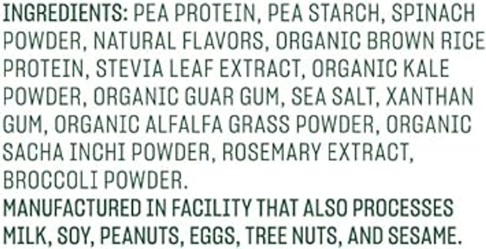 Vega Protein And Greens Protein Powder, Vanilla - 20G Plant Based Protein Plus Veggies, Vegan, Non Gmo, Pea Protein For Women And Men, 1.7 Lbs (Packaging May Vary)25 Servings (Pack Of 1)