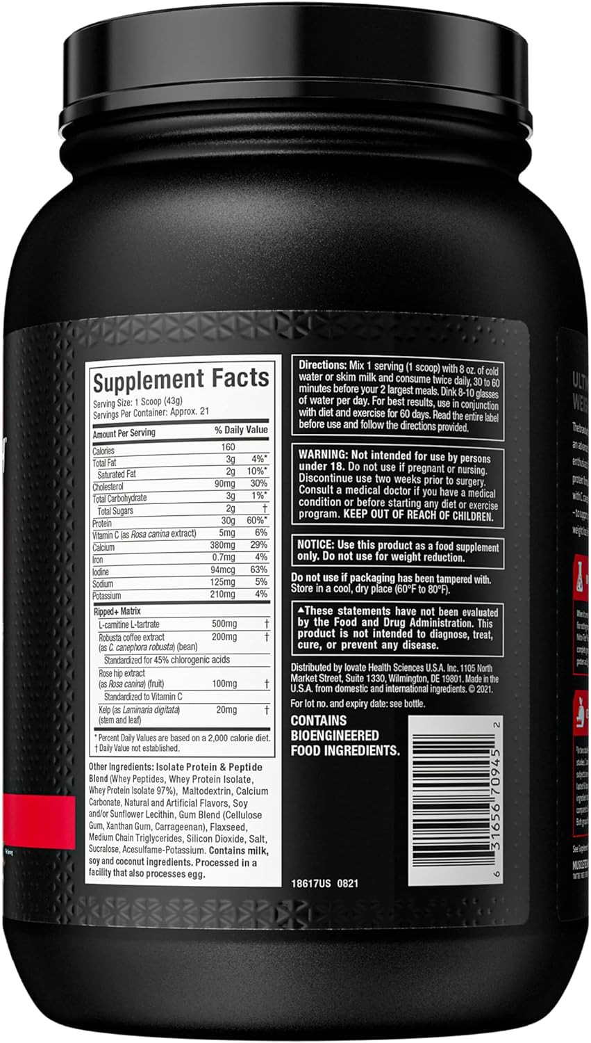 Protein Powder For Weight Loss - Muscletech Nitro-Tech Ripped - Whey Protein Powder + Weight Loss Formula - Lose Weight - Weight Loss Protein Powder For Women & Men - Vanilla, 2 Lb(Package May Vary)2 Pound (Pack Of 1)