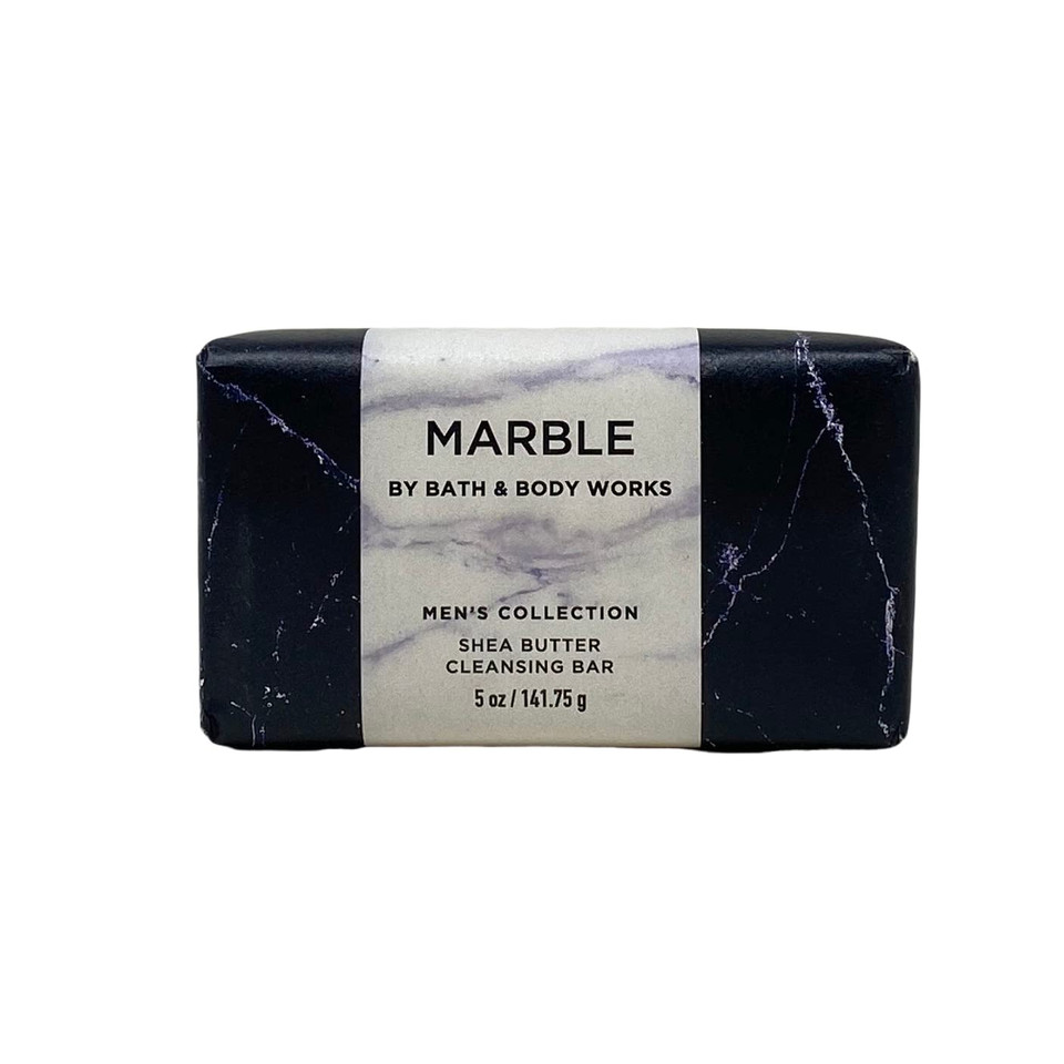 Bath & Body Works Men'S Collection Marble Duo Shea Butter Cleansing Bar And Ultra Shea Body Cream