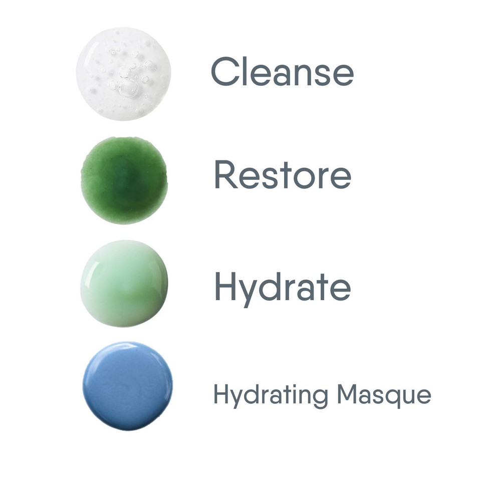 Bioclarity 3-Step Essentials Skin Routine (Mini Size) + Hydrating Mask For Normal Skin Types | 100% Clean, Vegan Ingredients 