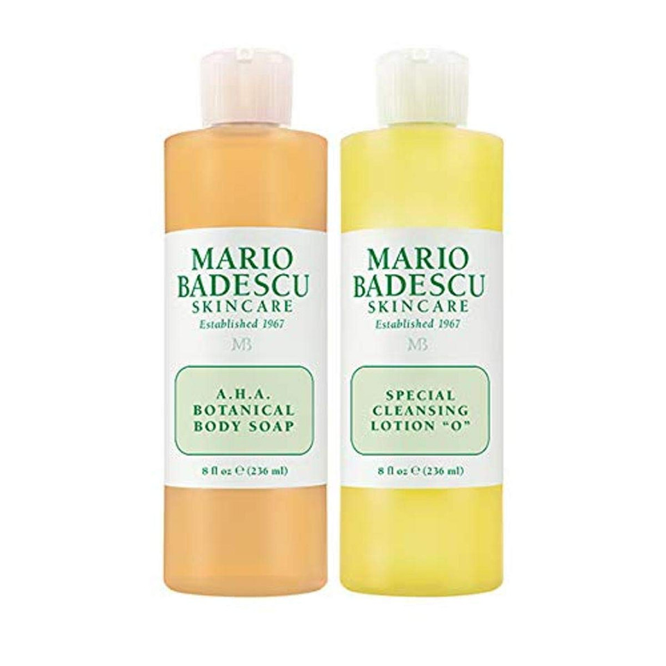 Mario Badescu Body Breakout Kit For Chest, Back And Shoulders, Includes A.H.A. Botanical Body Soap And Special Cleansing Lotion O" Body Toner, Ideal For Combination Or Oily Skin, 2 Ct