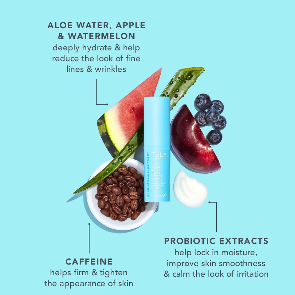 Tula Skin Care Glow Right Now Skincare Essentials Kit | Face Mist, Eye Balm And Moisturizing Primer For Instantly Brighter And More Radiant-Looking Skin