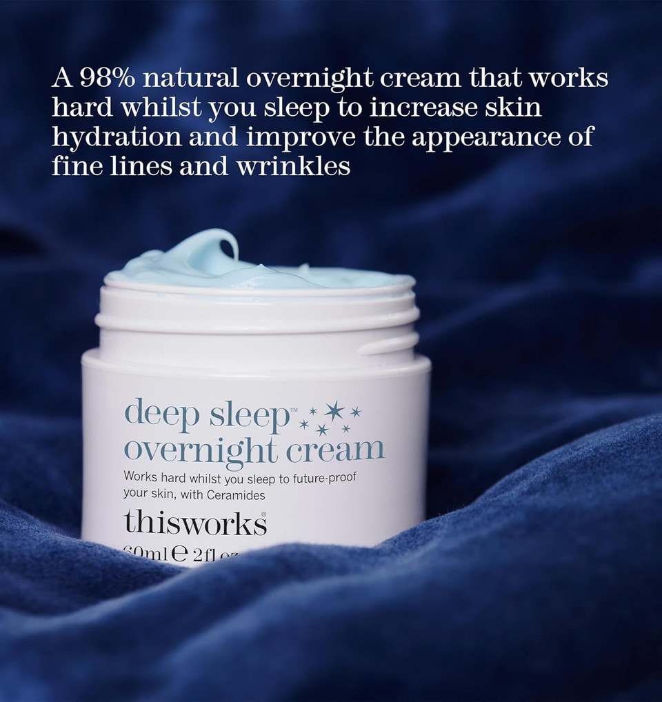Thisworks Deep Sleep Overnight Face Cream With Persian Silk Tree Extract, Ceramides & Copper Pca, To Help Fight Signs Of Fatigue & Support Skin Renewal, 60Ml