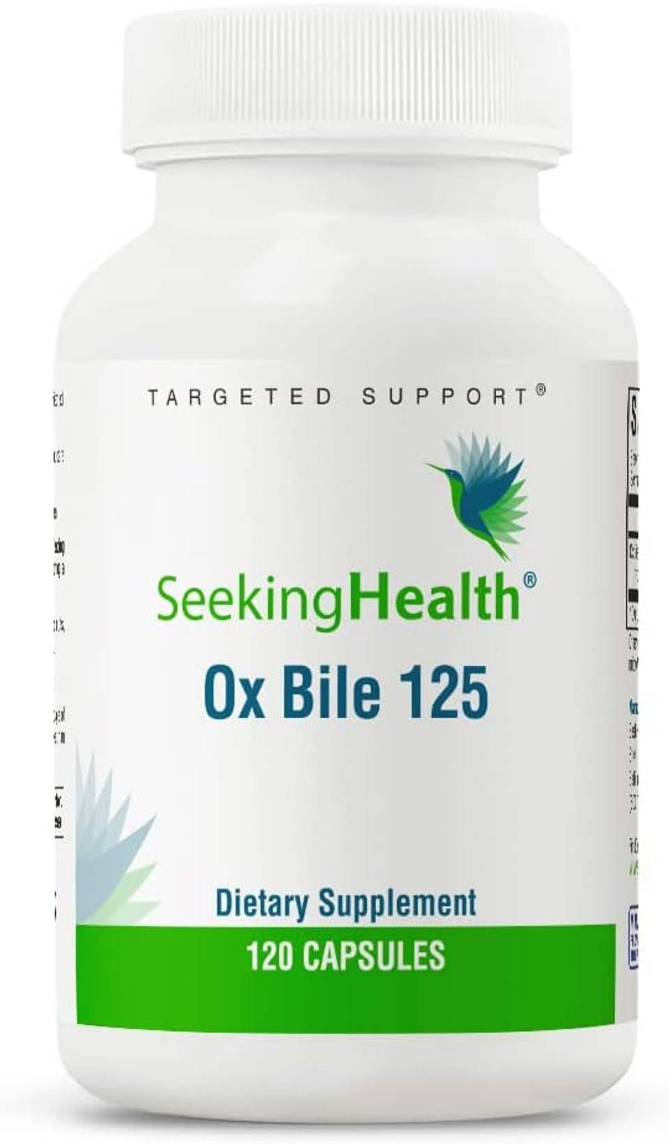 Seeking Health Ox Bile, 125 mg Digestive Enzyme Supplement, Gallbladder Support, Histamine Intolerance Support, Vegetarian Capsules (120 Capsules)