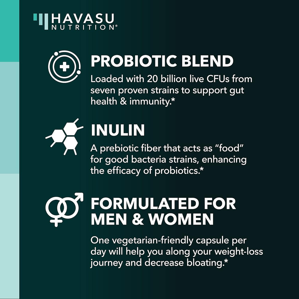 Prebiotics And Probiotics For Women And Men As Digestive Enzyme Support | Healthy Gut Flora With Patent Pending Probiotic And Prebiotic Blend | 60 Non-Gmo, Vegetarian Digestive Support Capsules