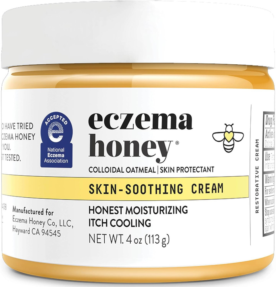 Eczema Honey Original Skin-Soothing Cream - Organic Hand & Body Eczema Relief - Natural Honey Lotion For Dry, Itchy, & Irritable Skin (4 Oz)