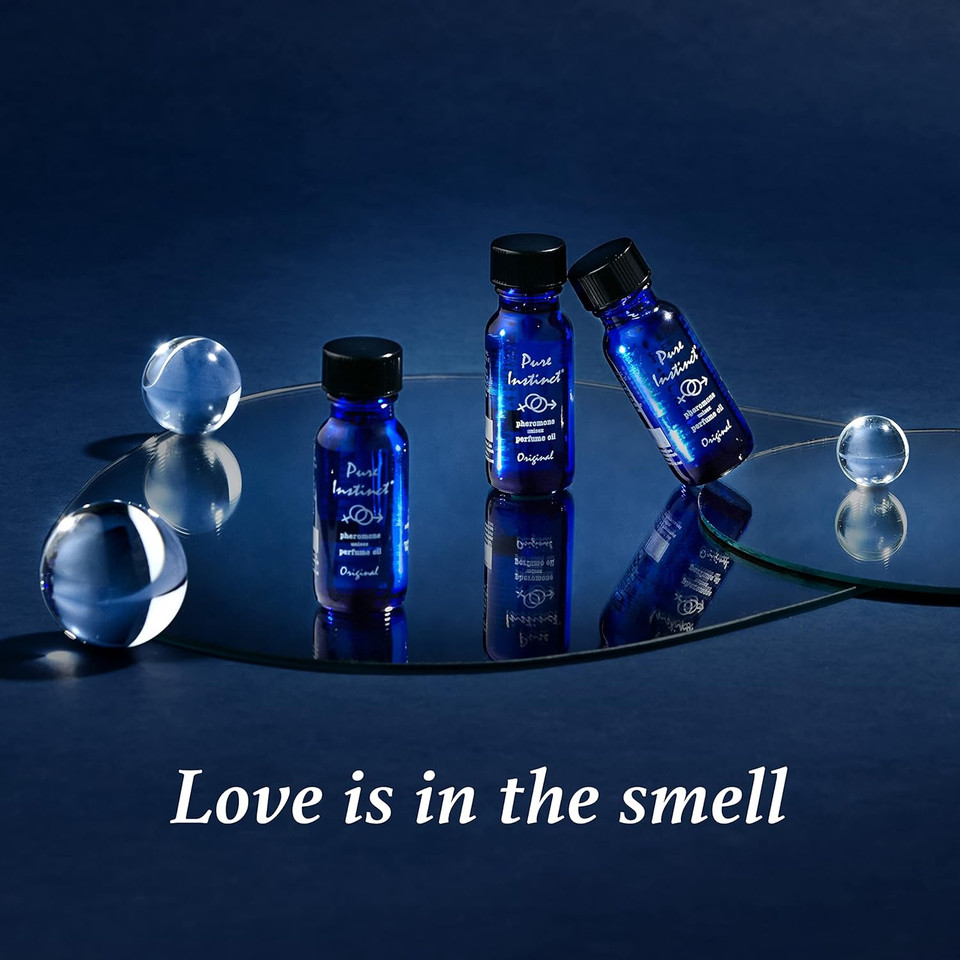 Pure Instinct (3-Pack) - The Original Pheromone Infused Essential Oil Perfume Cologne - Unisex Attracts Men And Women - Tsa Ready