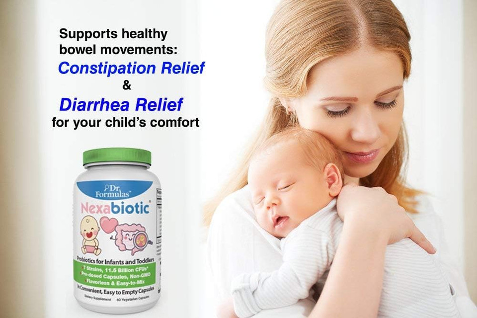 Drformulas Nexabiotic Probiotic Powder For Babies, Infants & Kids Probiotics With Saccharomyces Boulardii, L. Acidophilus, B. Infantis Better Than Gripe Water Or Baby Drops, 30 Servings